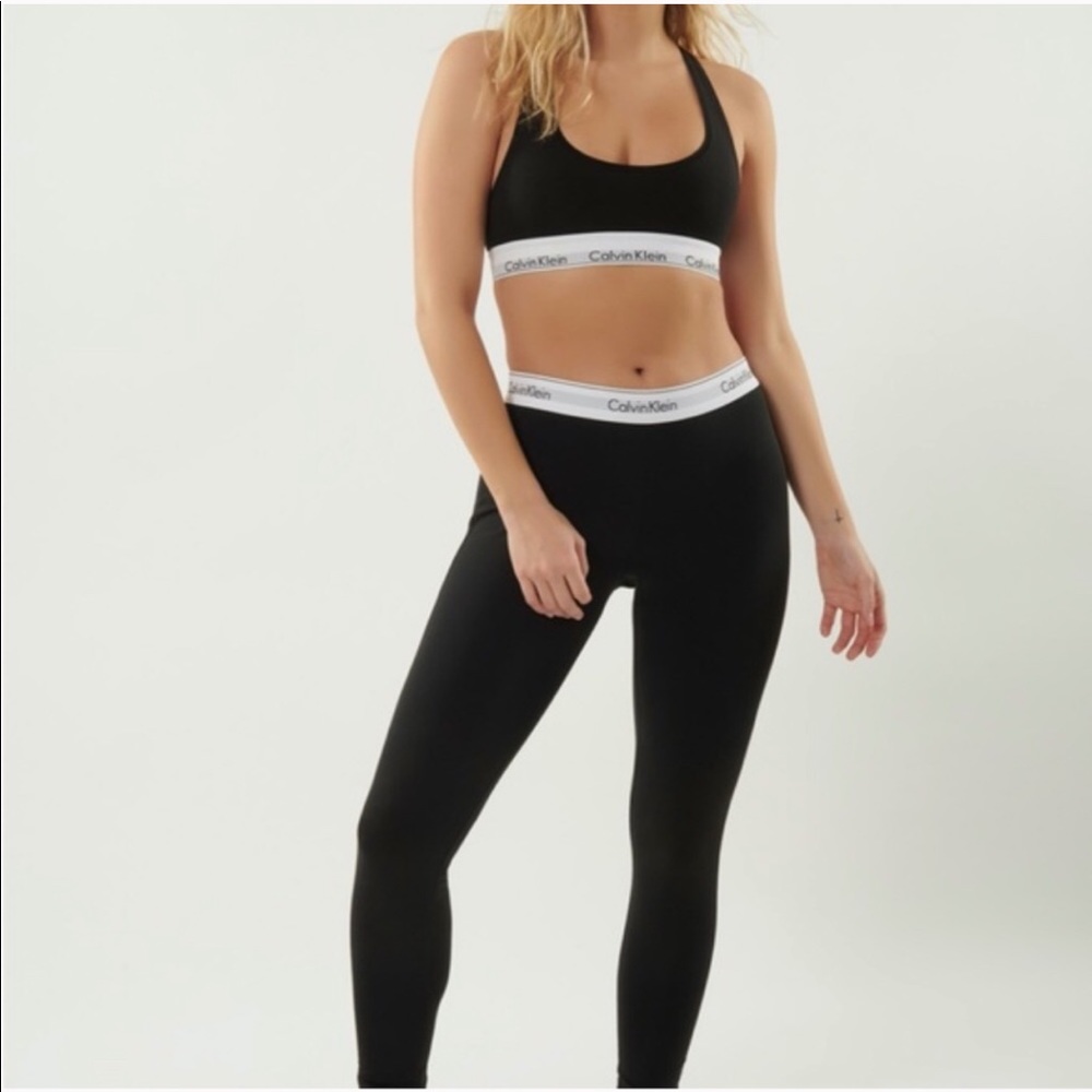 Calvin Klein Set Cropped Hoodie and Leggings Sz S